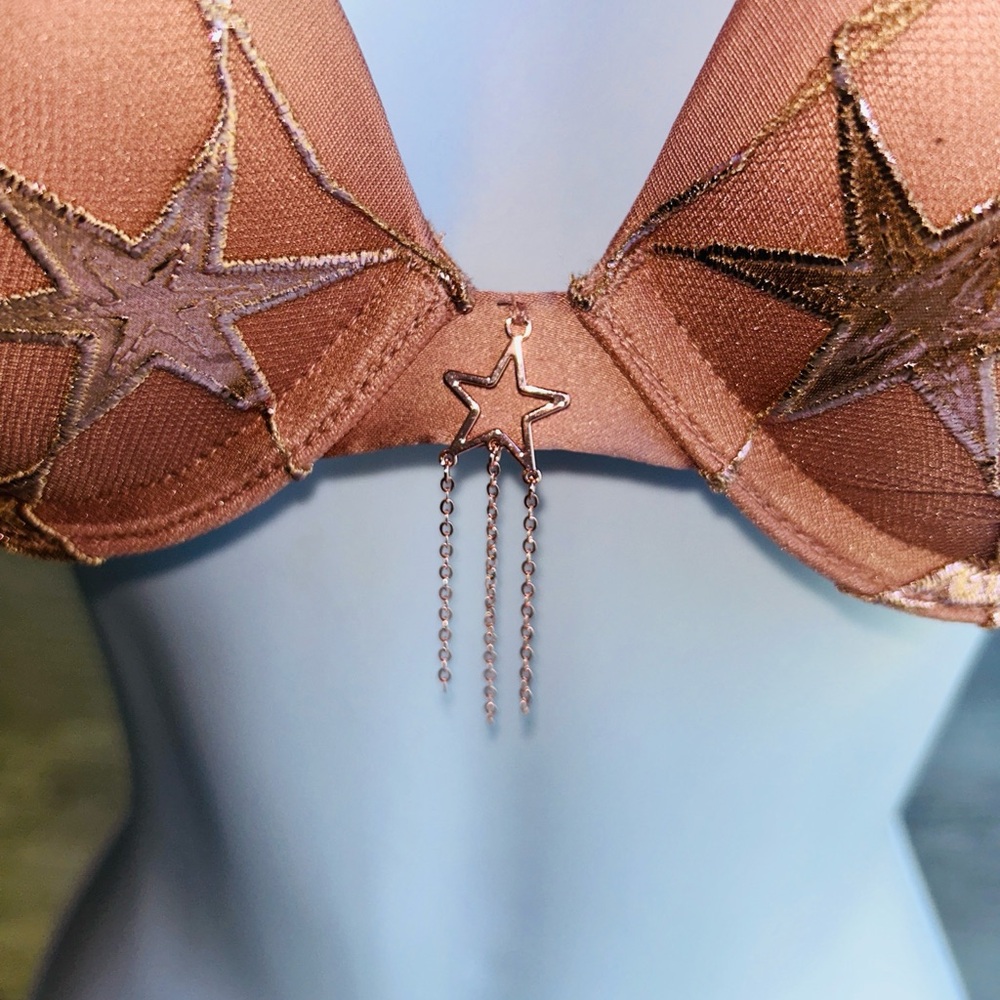 🤩 Stardust Embroidery Push-Up Bra Very Sexy Collection Victoria Secret 34A NWT - Picture 6 of 14